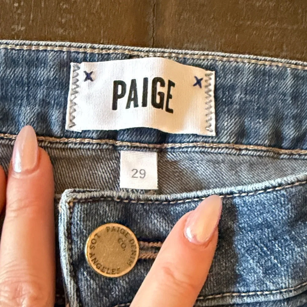 PAIGE Jimmy Jimmy Short Denim Blue Jean Shorts